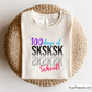 100 Days of School SKSKSK SVG PNG with a fun VSCO girl theme, perfect for school shirts, classroom decor, and back-to-school crafts