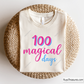 100 Magical Days SVG PNG with a unicorn theme, perfect for celebrating the 100th day of school with shirts, classroom decor, and crafts.