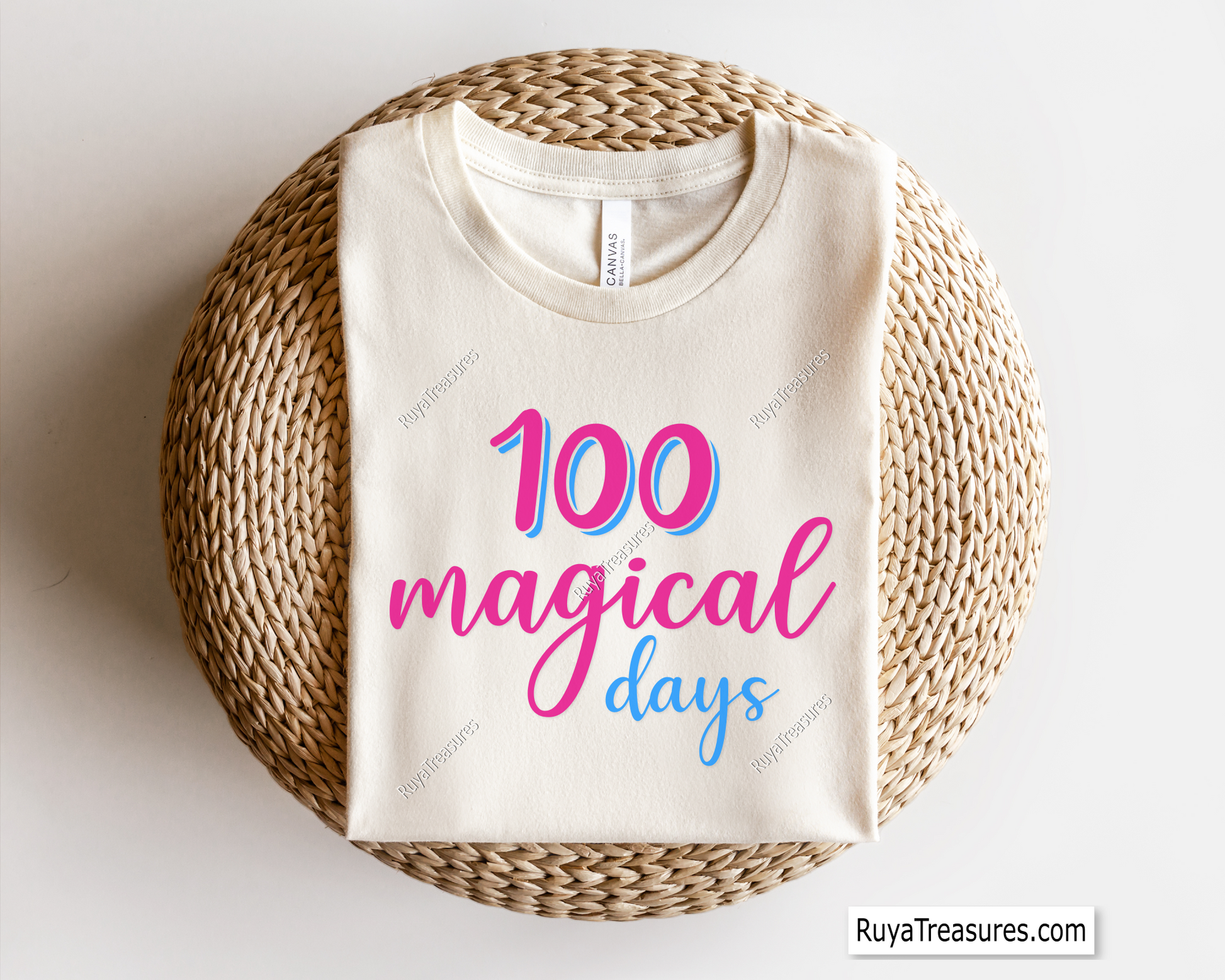 100 Magical Days SVG PNG with a unicorn theme, perfect for celebrating the 100th day of school with shirts, classroom decor, and crafts.