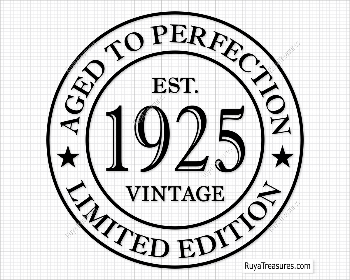 100th Birthday Aged to Perfection svg