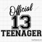 13 Official  Teenager Svg
