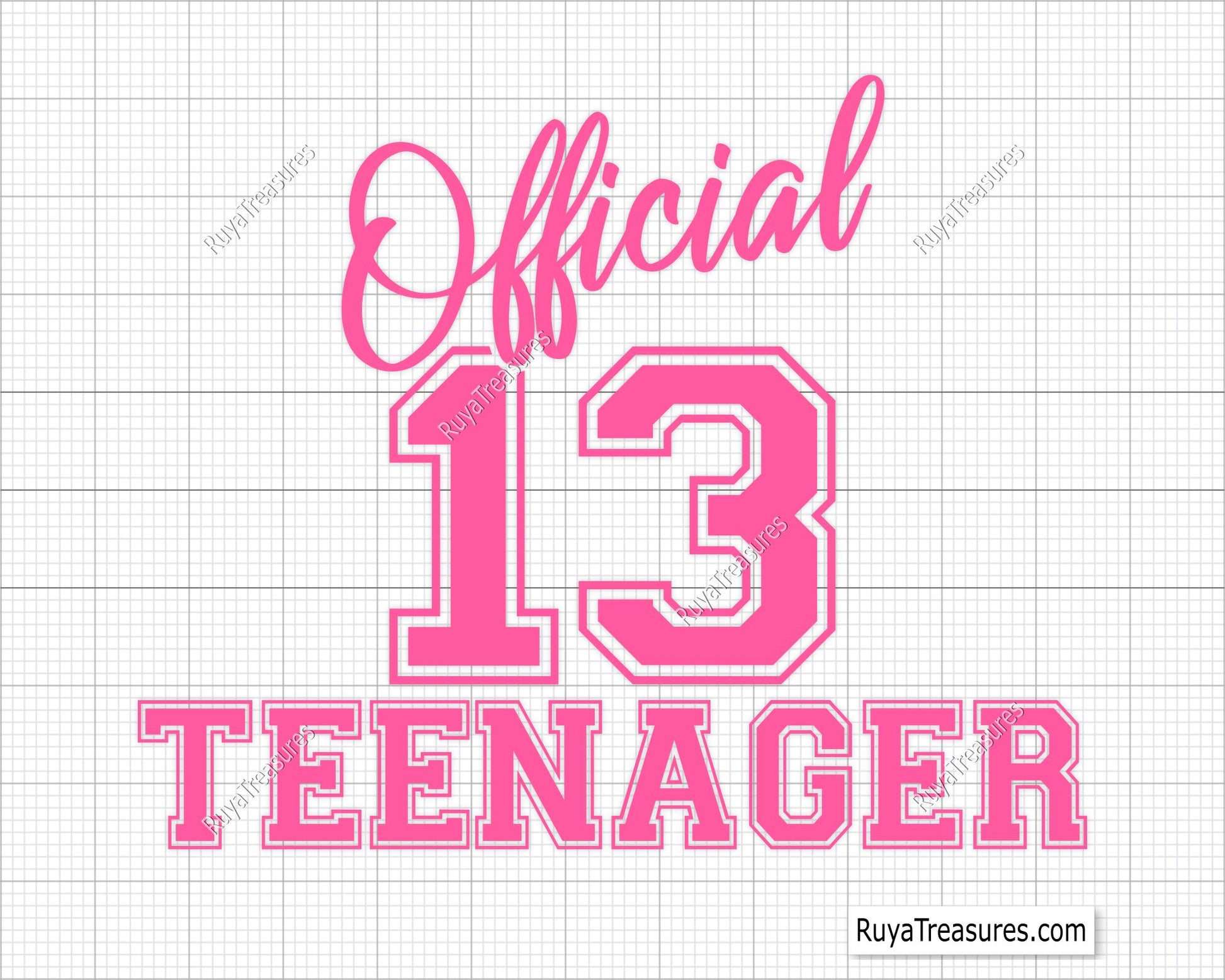 13 Official  Teenager Svg