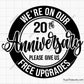 20th Anniversary Svg