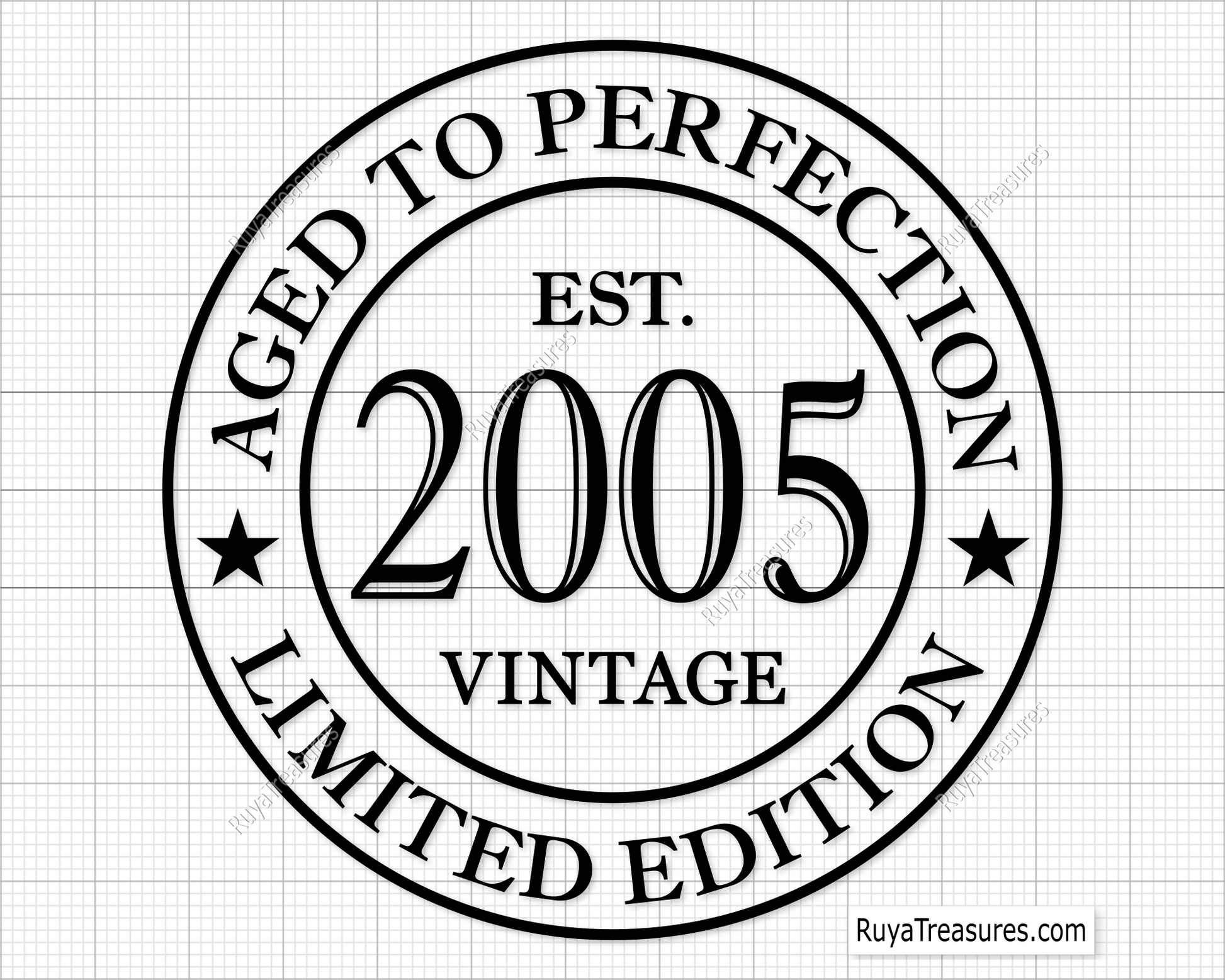 20th Birthday Aged to Perfection Svg