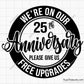 25th Anniversary Svg