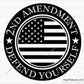 US Flag 2nd Amendment Protect Yourself Svg Png