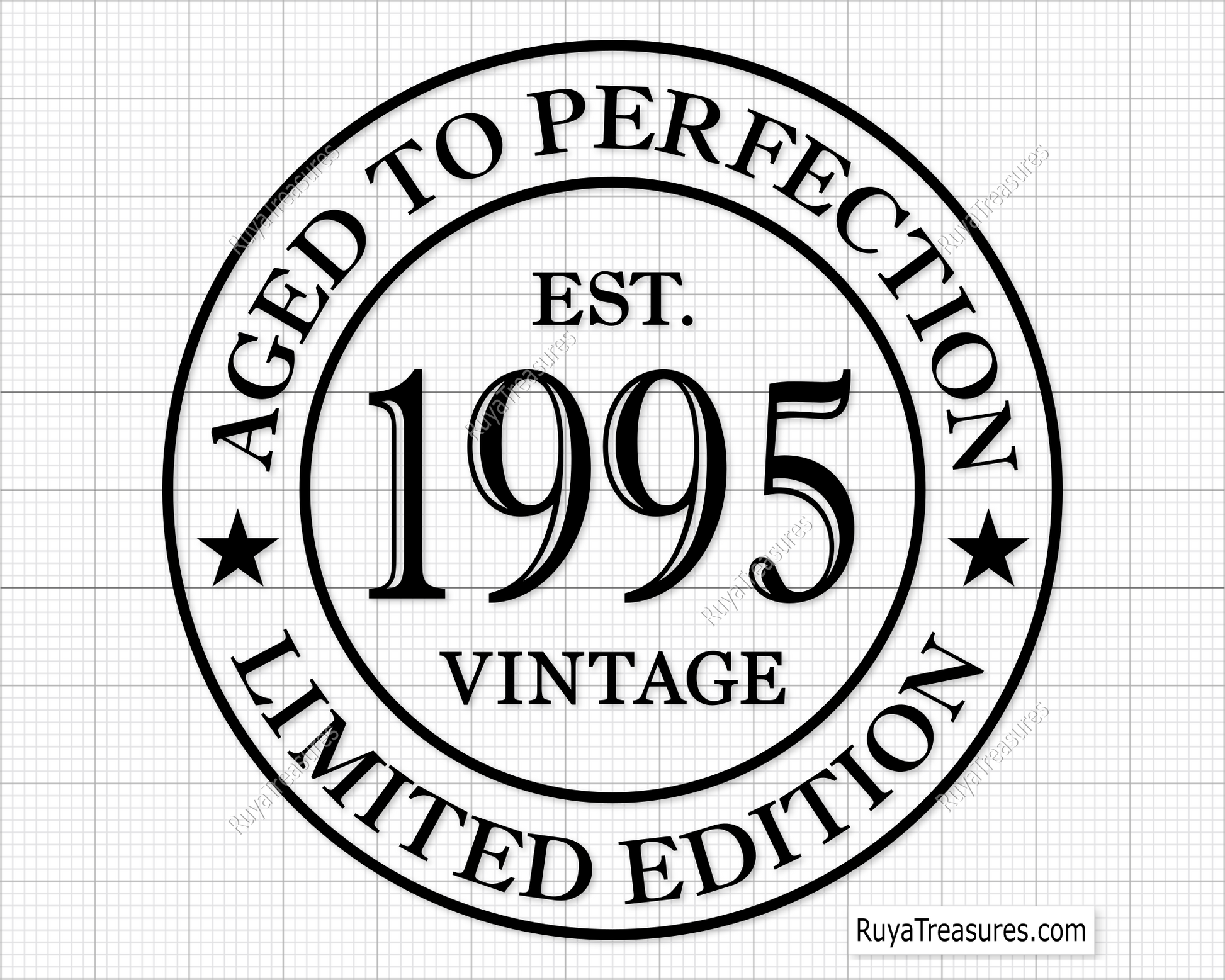 30th Birthday Aged to Perfection Svg