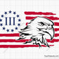 3 Percenter Flag with Eagle Svg