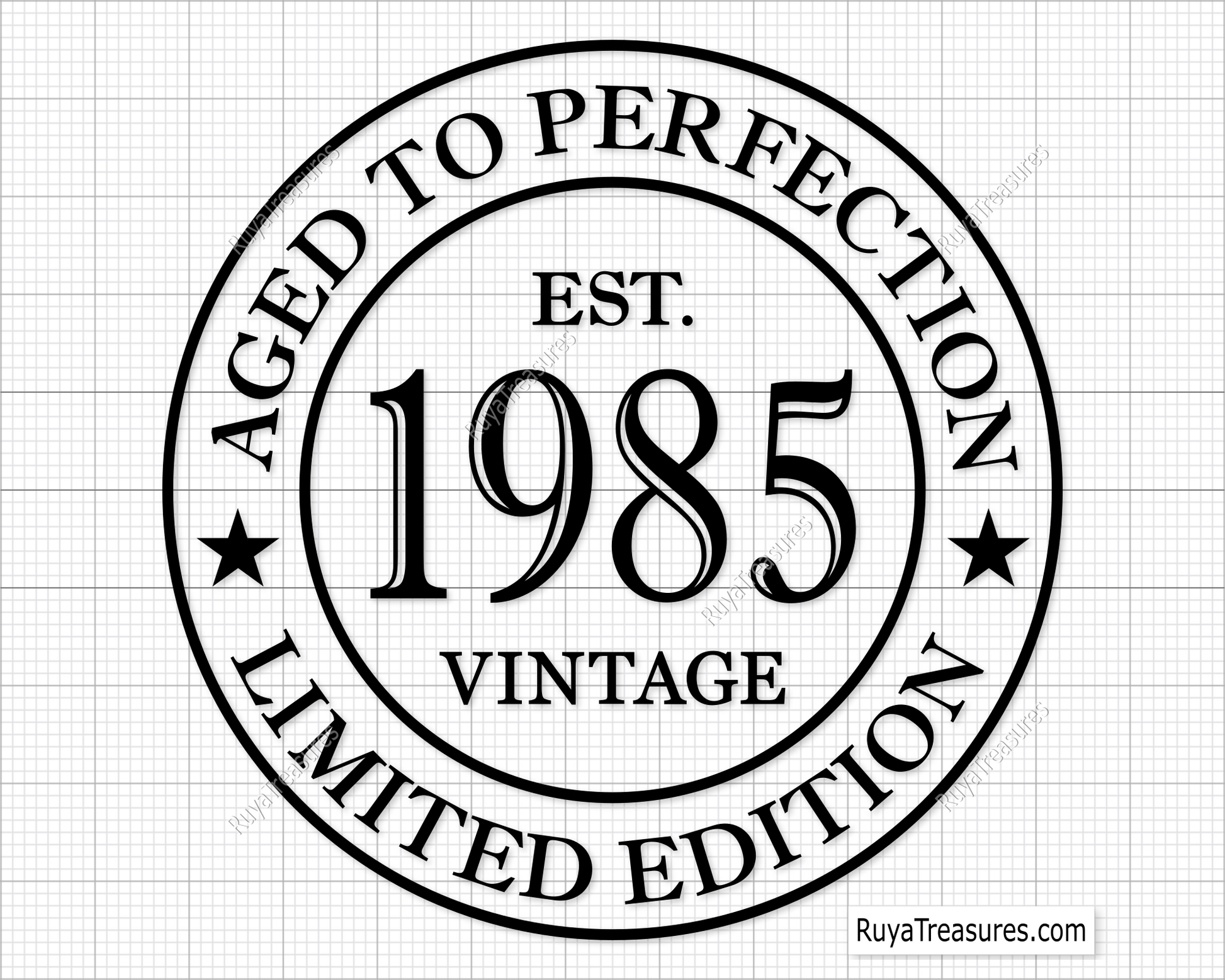 40th Birthday Aged to Perfection Svg