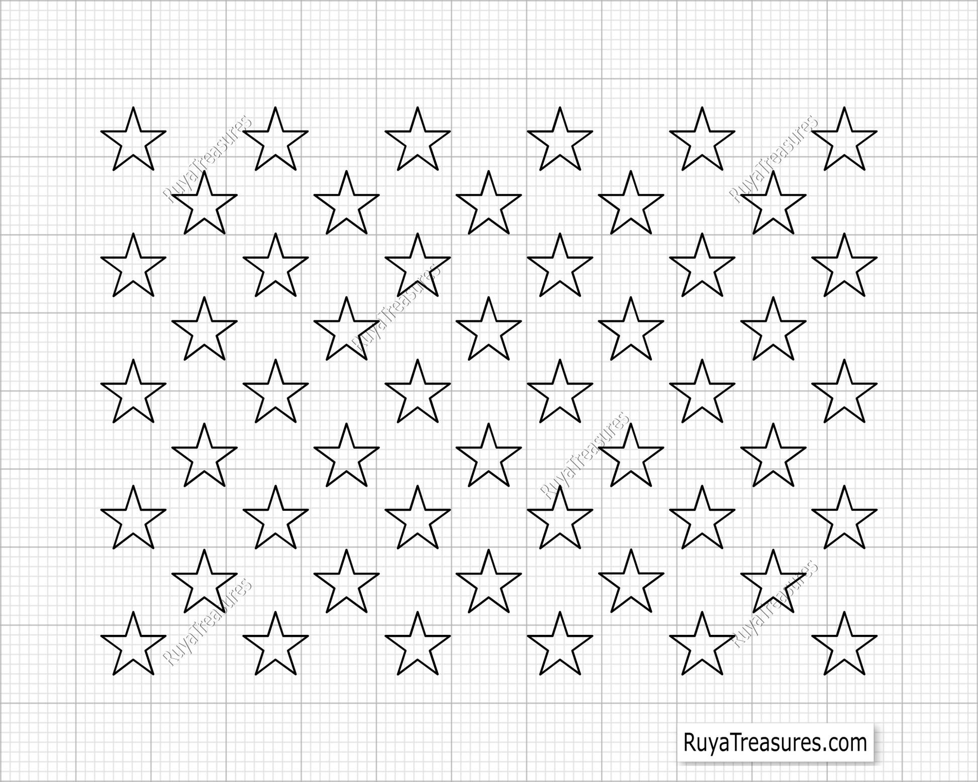 50 stars svg