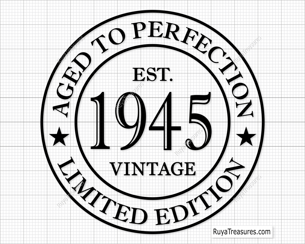 80th Birthday Aged to Perfection Svg