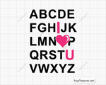 ABC I love you svg