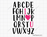 ABC I love you svg