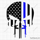 AR15 Punisher Skull Svg