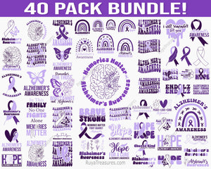 Alzheimer's Awareness Svg Bundle