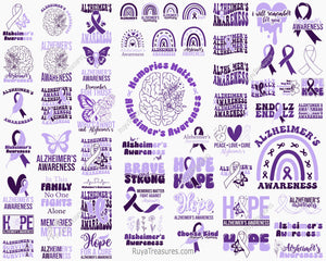 Alzheimer's Awareness Svg Bundle