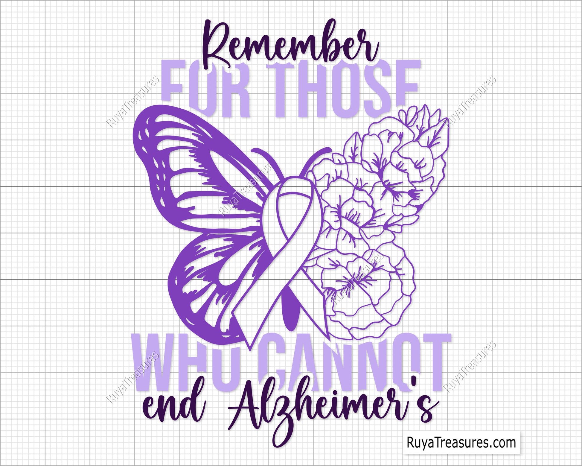 Alzheimer's Awareness Svg Bundle