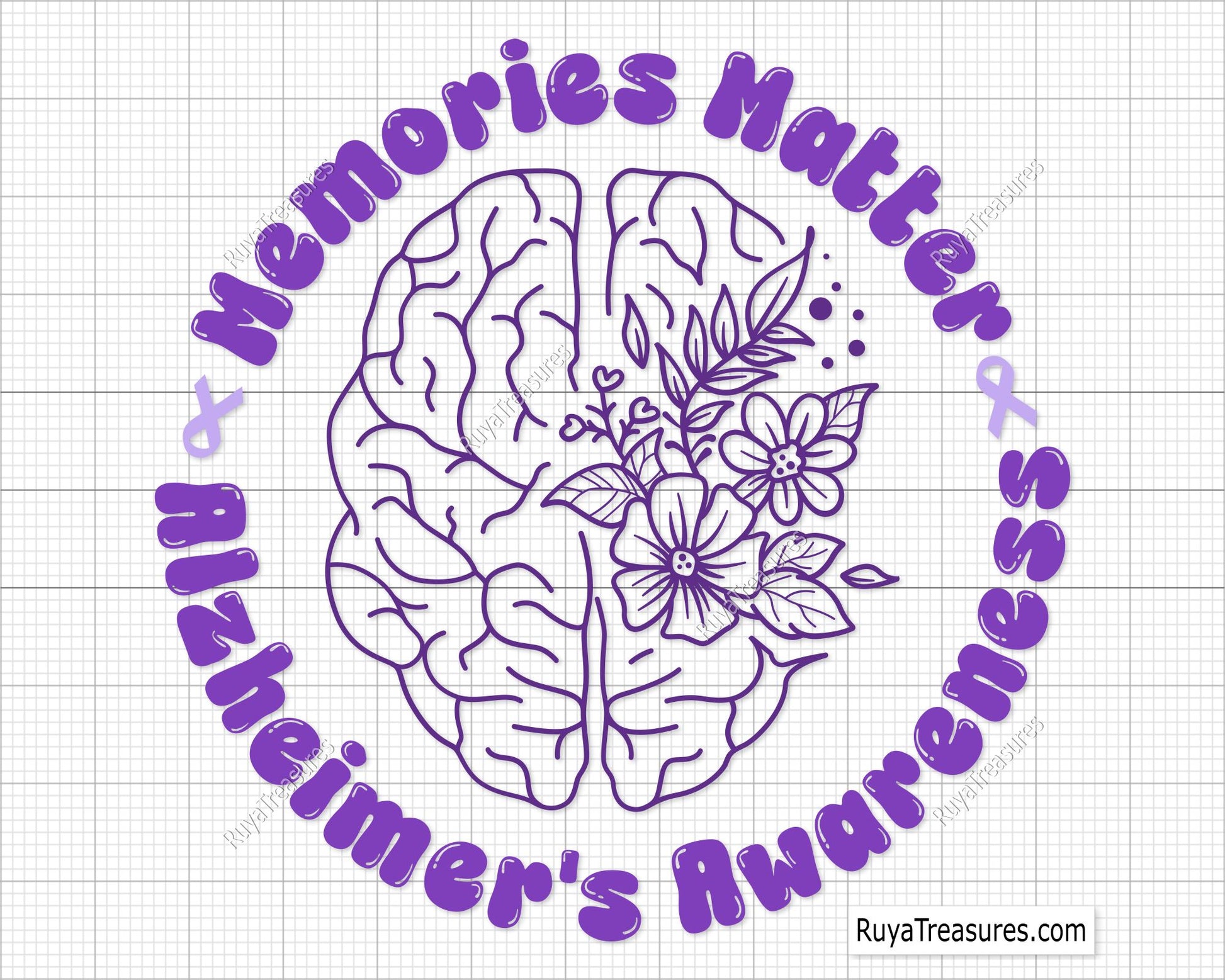 Alzheimer's Awareness Svg Bundle
