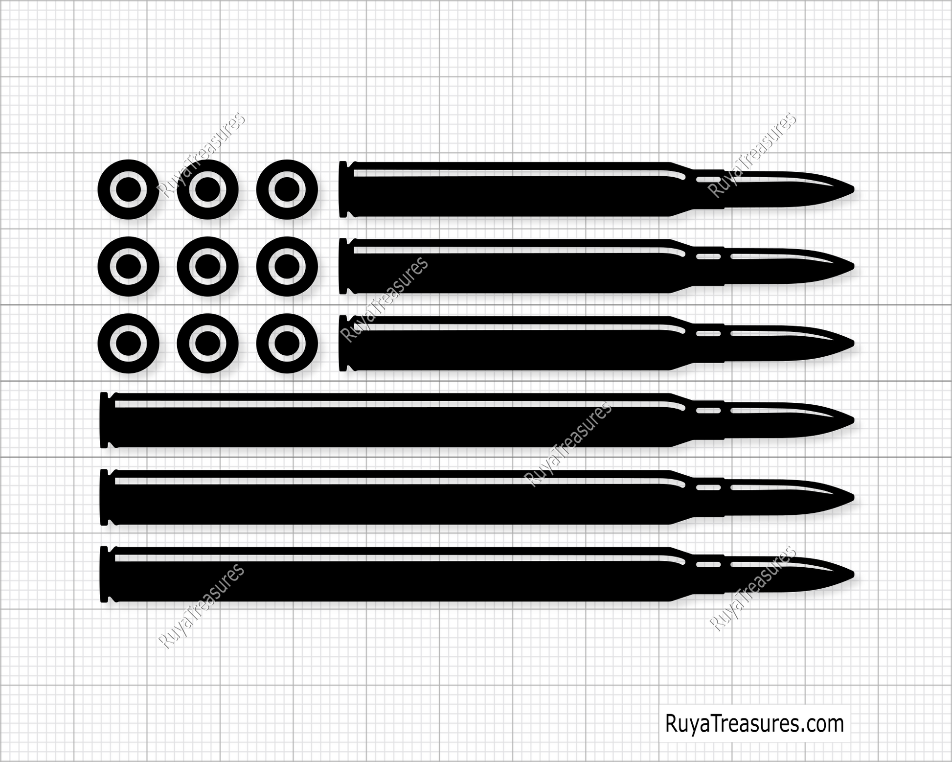 USA Bullet Flag Svg