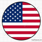 American Circle Flag Svg