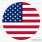 American Circle Flag Svg