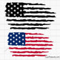 American Distressed Flag Svg