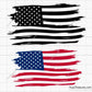 American Distressed Flag Svg