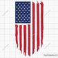 American Distressed Flag Svg