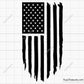 American Distressed Flag Svg