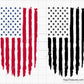 American Distressed Flag Svg