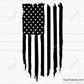 American Distressed Flag Svg