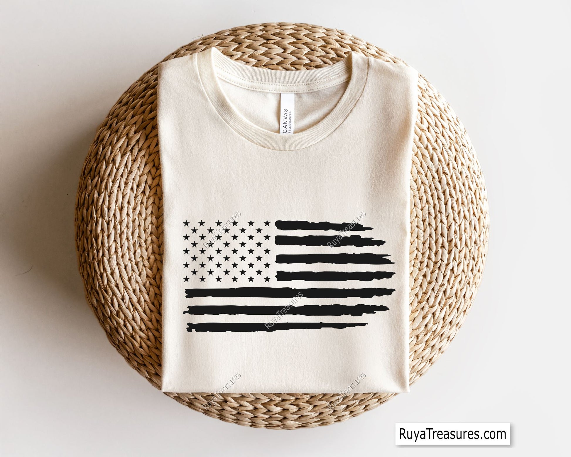 American Distressed Flag Svg