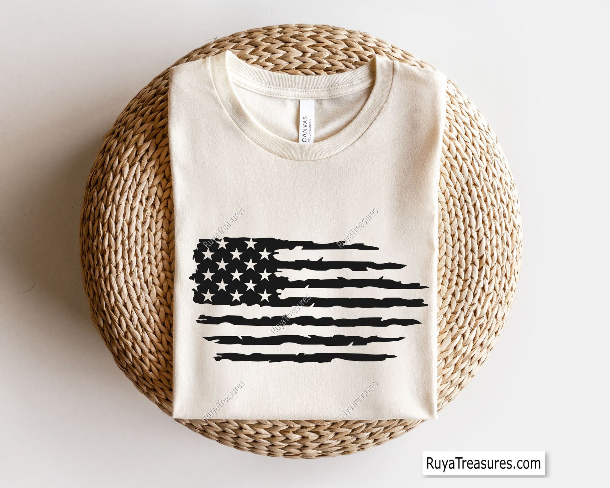 American Distressed Flag Svg