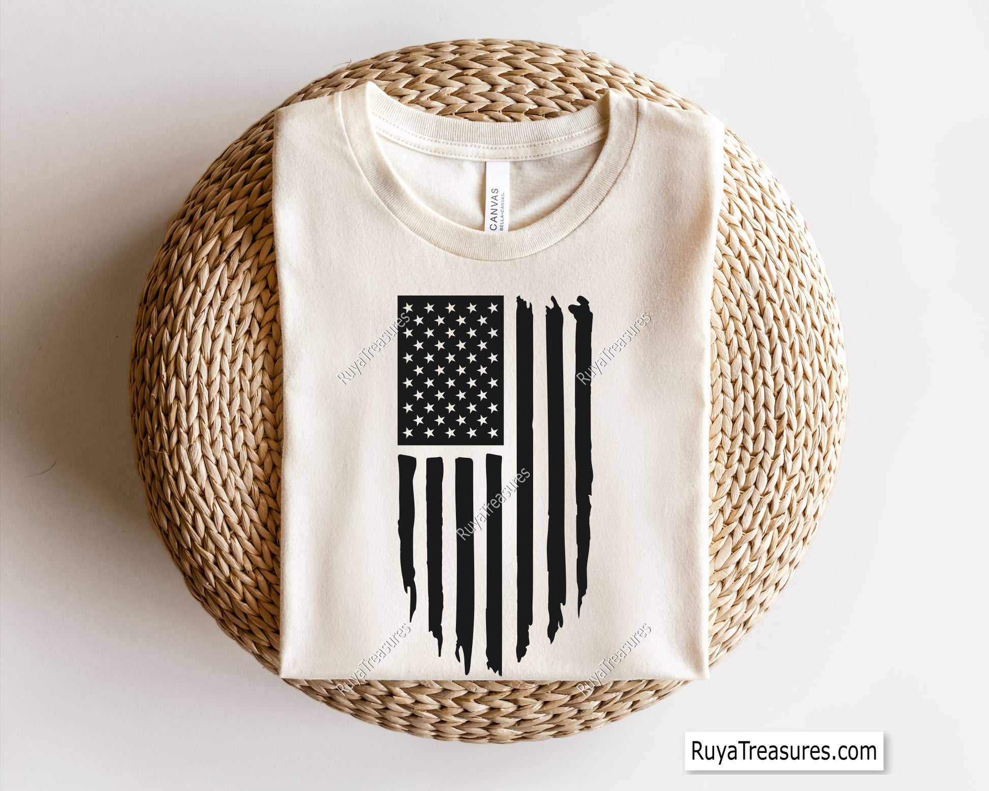 American Distressed Flag Svg