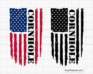 American Flag Cornhole Svg Png