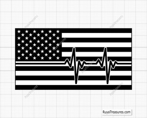 Flag Heartbeat Svg Png
