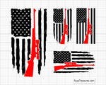 American Flag Sniper Svg