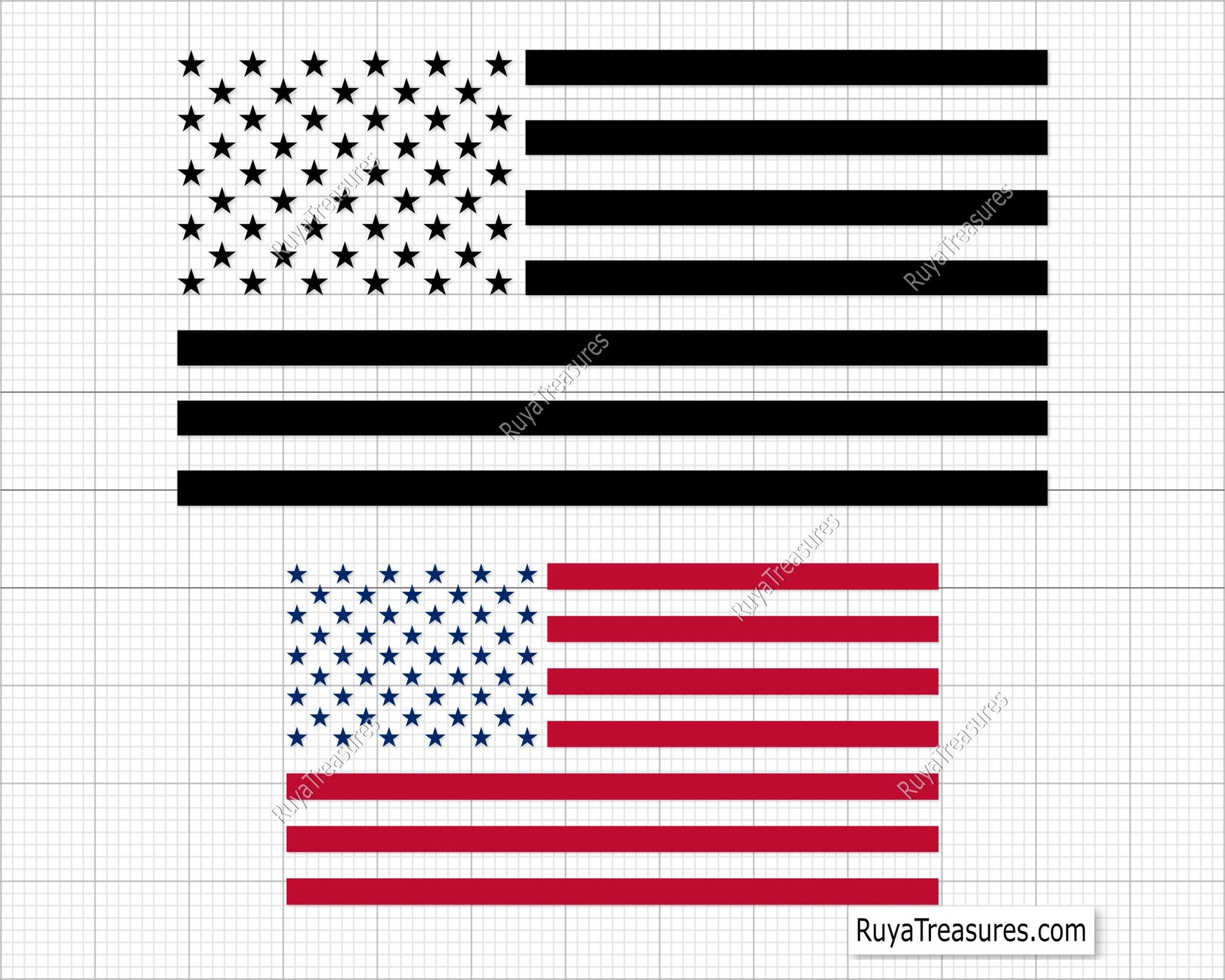 American Flag Svg