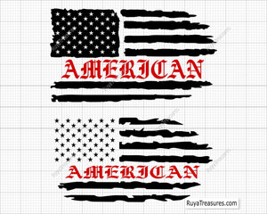 American Flag Svg