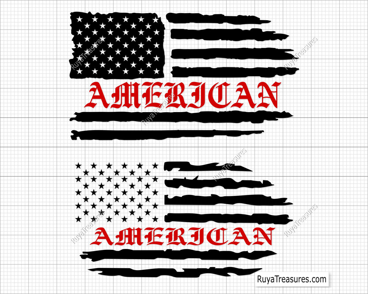 American Flag Svg