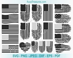 American Flag Svg, USA Flag Svg, Distressed Flag Svg, 4th of July Svg