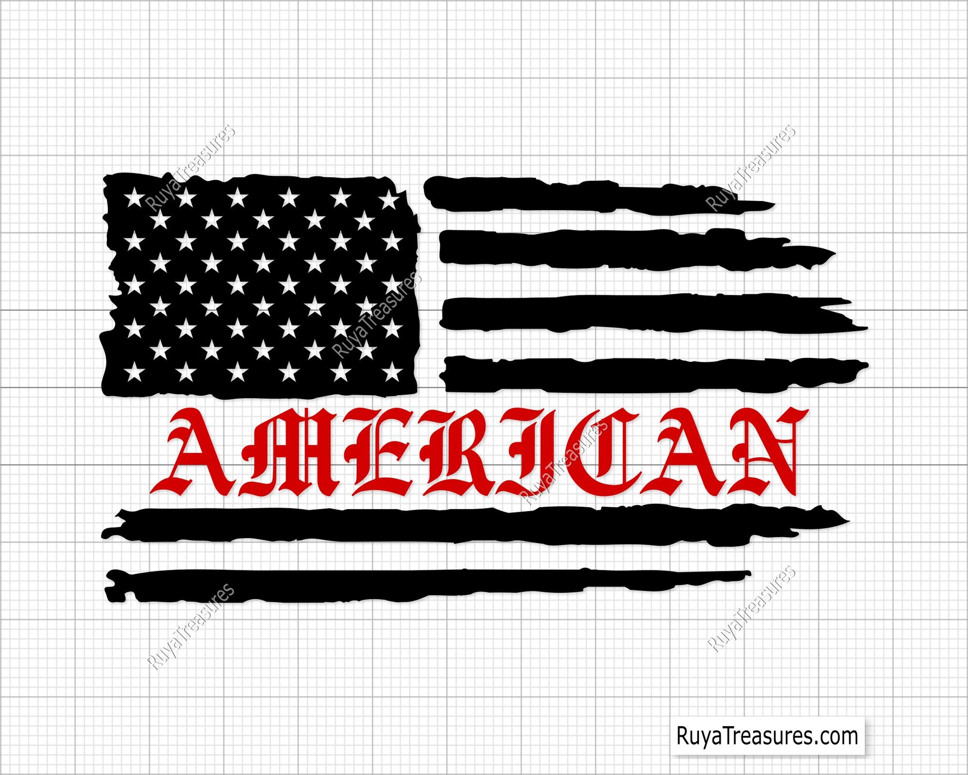 American Flag Svg