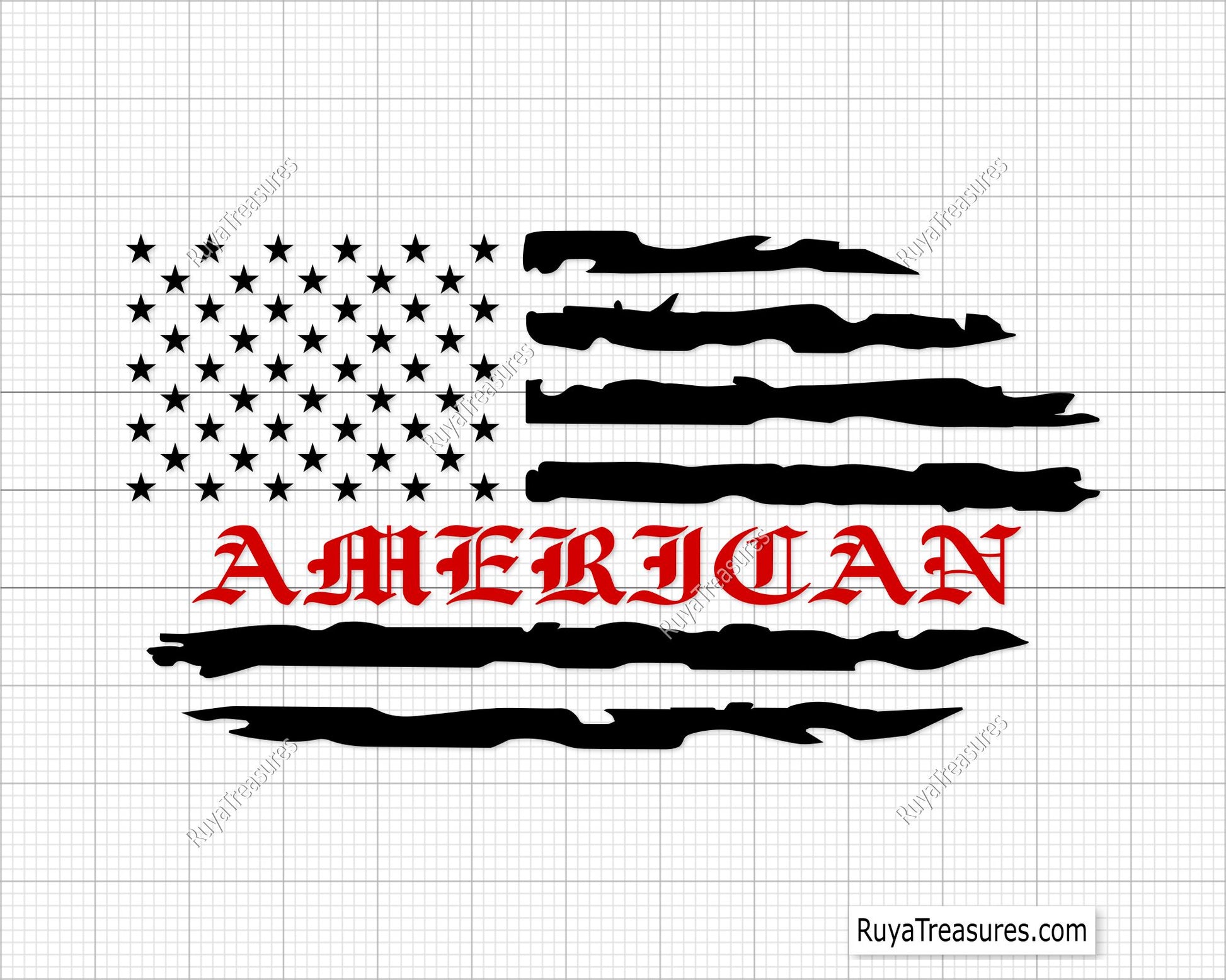 American Flag Svg