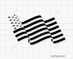 American Flag Waving svg 