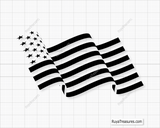 American Flag Waving svg 