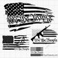 American Gun Rifle Flag Svg