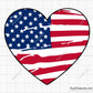 USA Flag Heart Svg