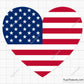 American Heart Flag Svg