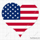American Heart Flag Svg