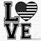 American Heart Flag Svg